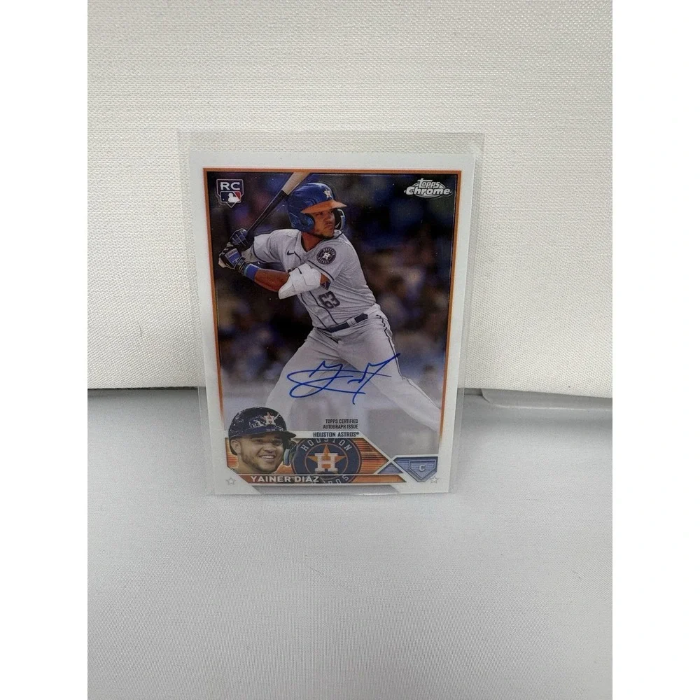 Topps 2023 Chrome Yainer Diaz RC Auto #RA-YD Houston Astros Rookie Autographs